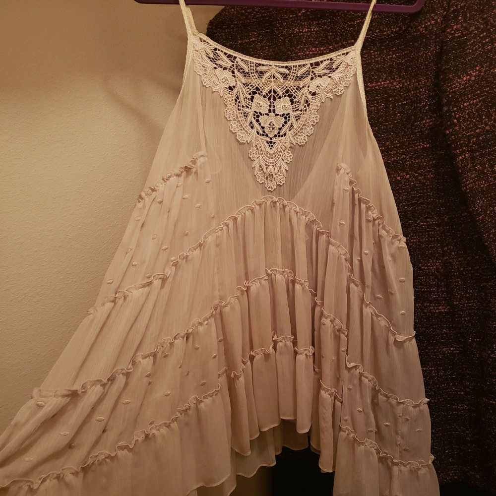 Free people halter mini dress